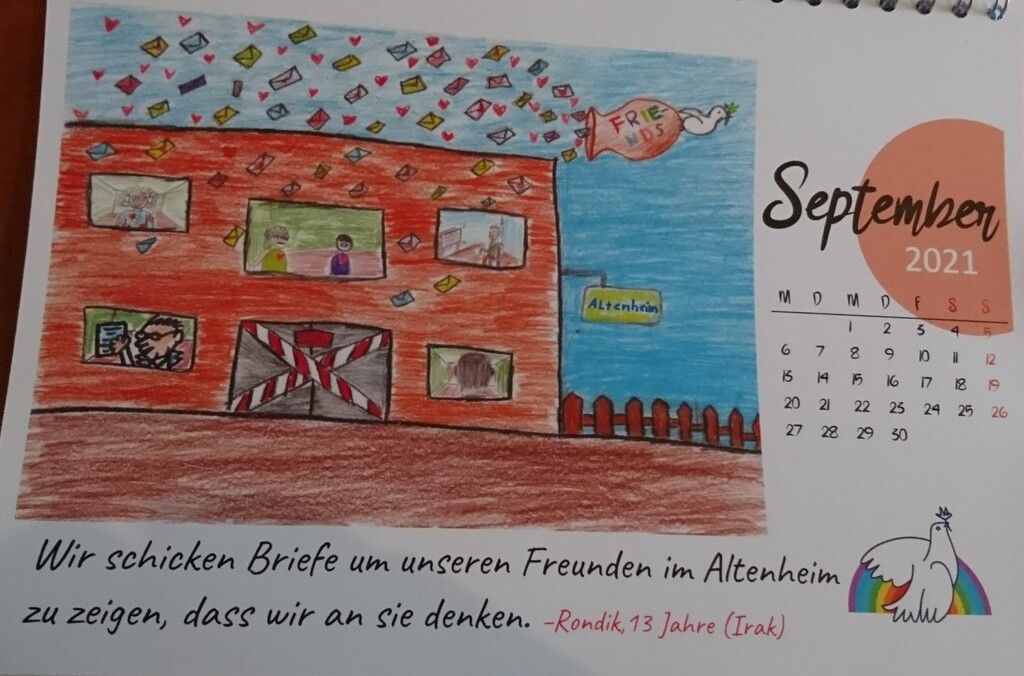 Der Kalender der Kinder der Schule des Friedens zum Thema 